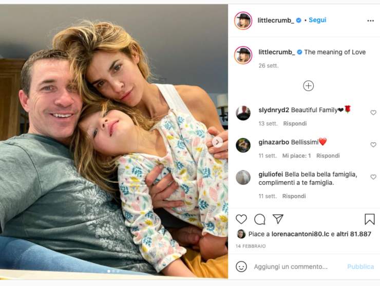 Schermata profilo Instagram di Elisabetta Canalis (Instagram)