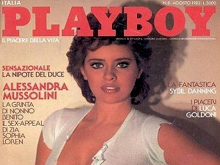 Alessandra Mussolini su PlayBoy (web source)