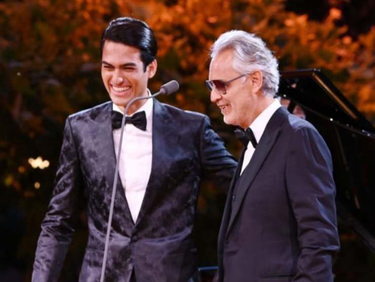 Matteo e Andrea Bocelli (web source) 16.4.2022 esclusiva