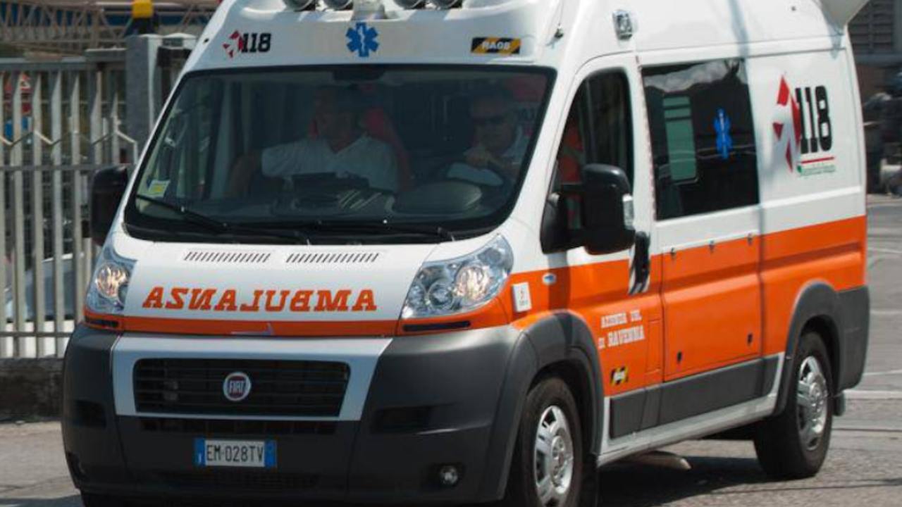 ambulanza bambina morso cane