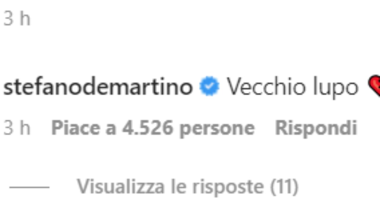 commento stefano de martino emma marrone